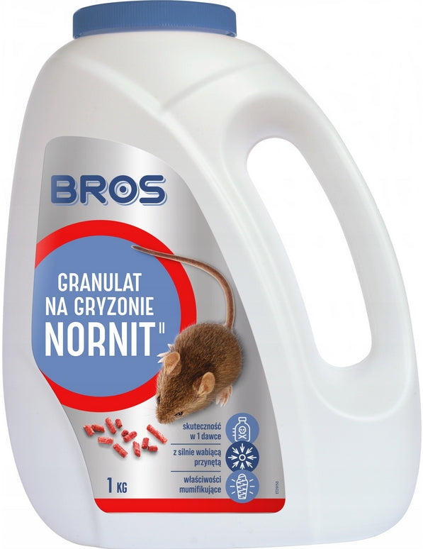 BROS FOR VOLES GRANULES 1kg POISON VOLE FIELD