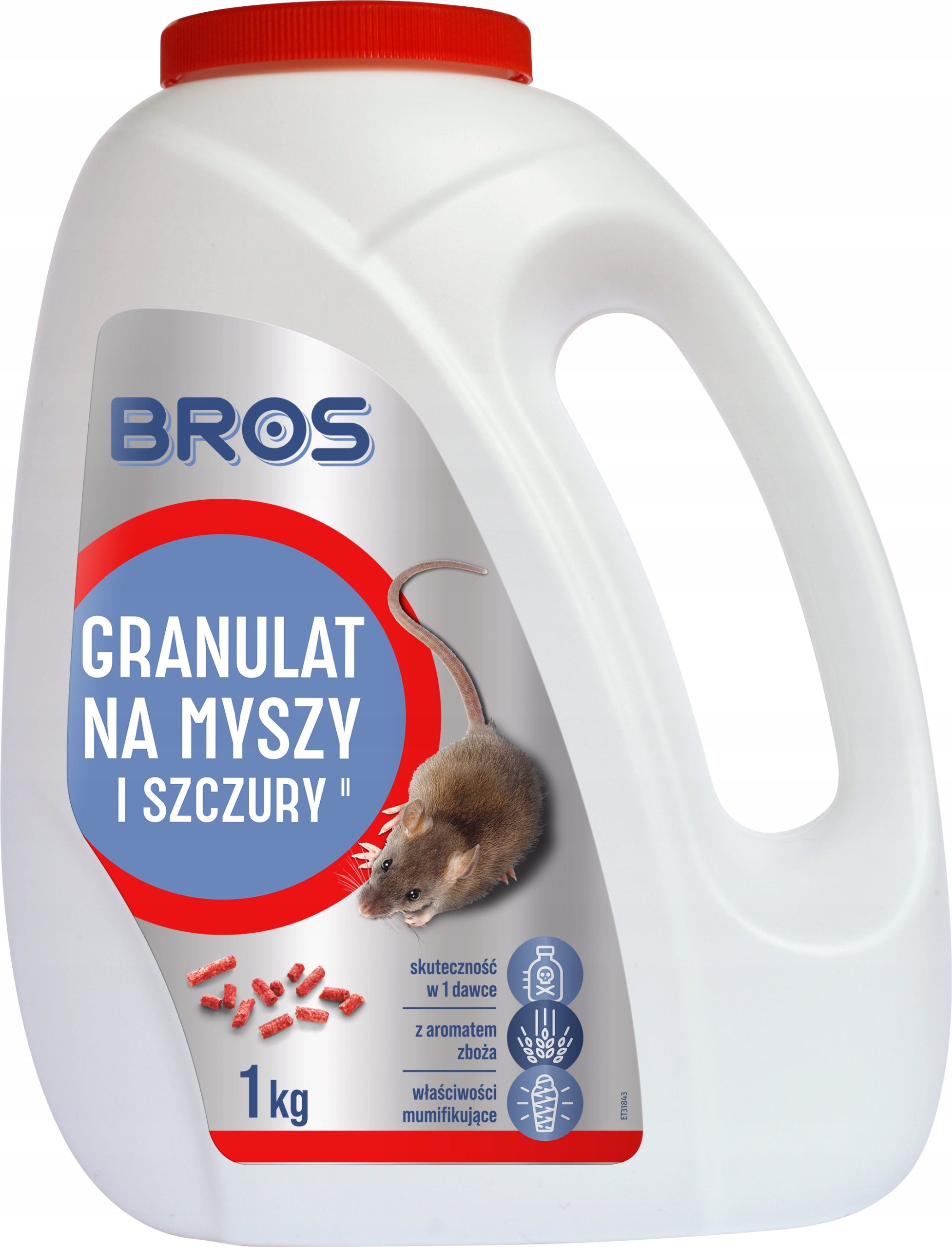 BROS Granules, mouse and rat poison 1 kg -2 PACK Manufacturer code 1770