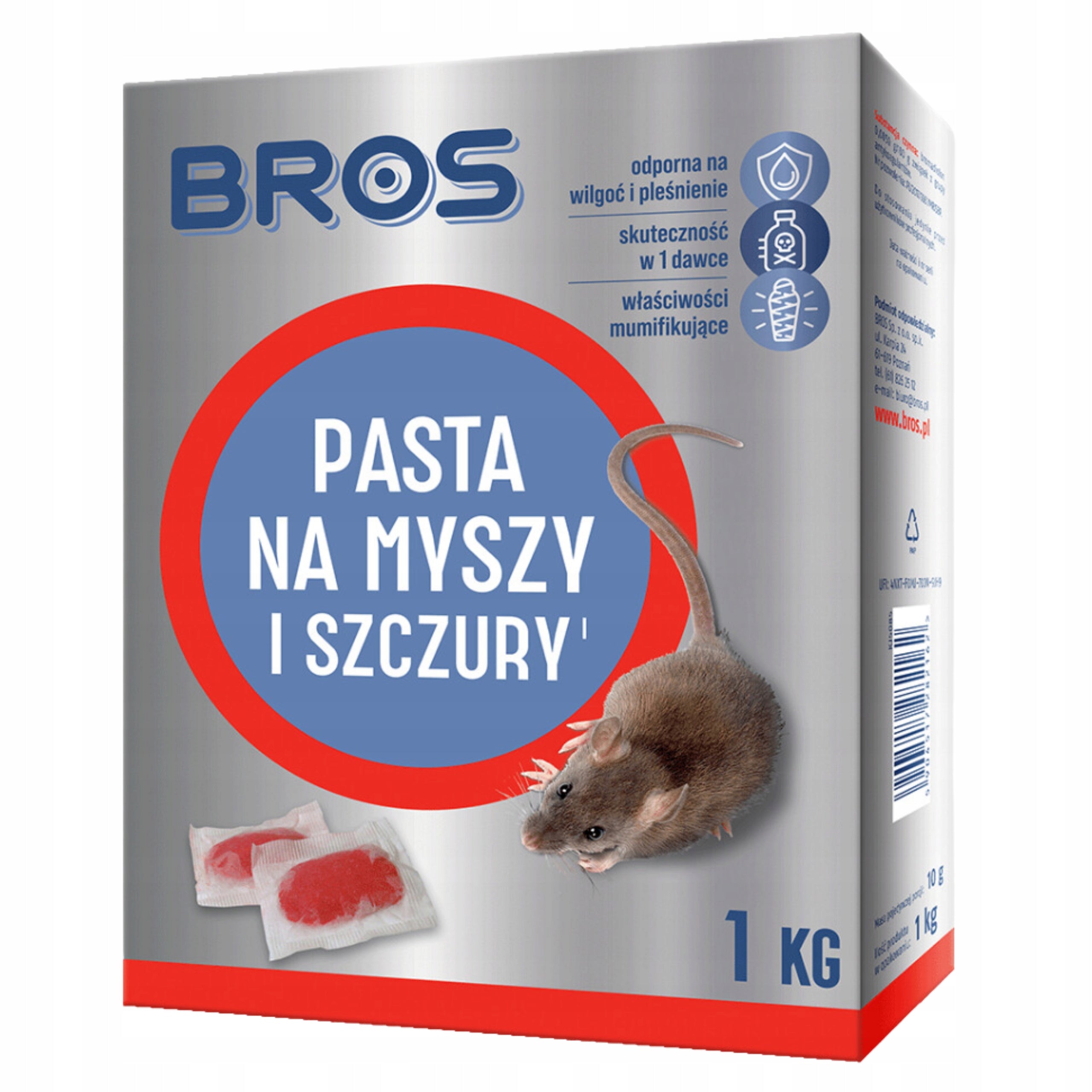 BROS LARGE PASTE FOR MICE AND RATS EFFECTIVE POISON 1 KG