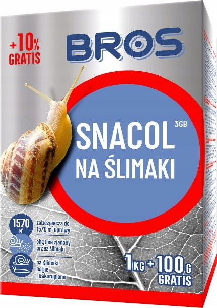 BROS Poison Snail Agent SNACOL 1 kg + 10% FREEBIE