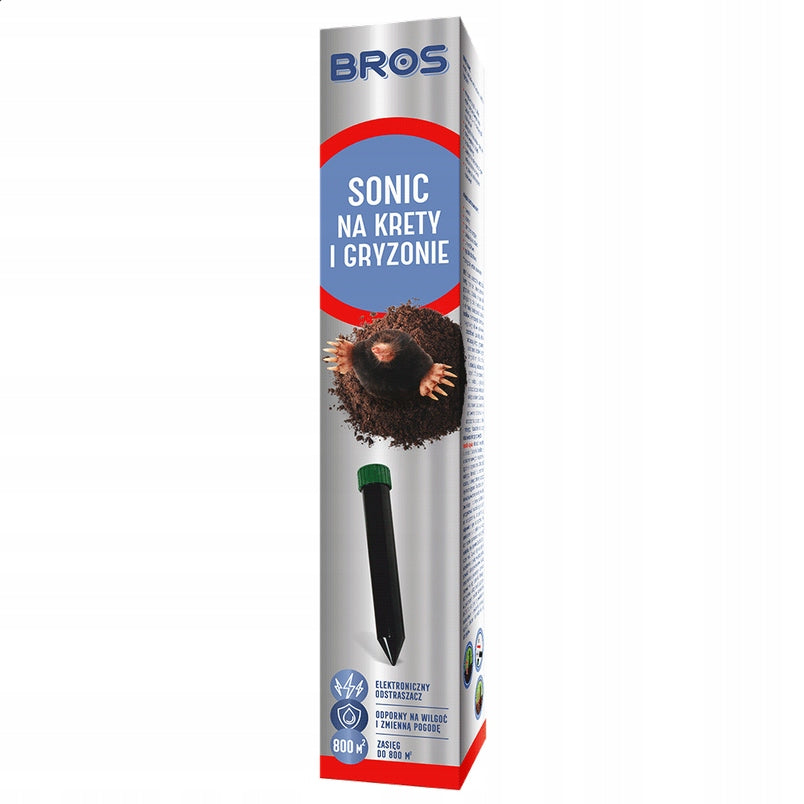 BROS SONIC ELECTRIC REPELLENT FOR MOUSE MOLES VOLES LONG RANGE Manufacturer code 233