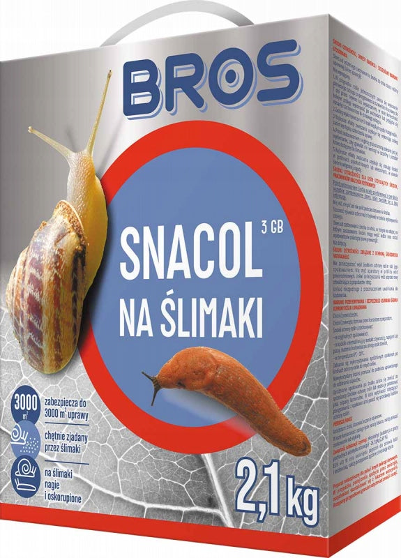 BROS Snacol 3GB poison, agent, preparation For snails Effective 2kg+100g