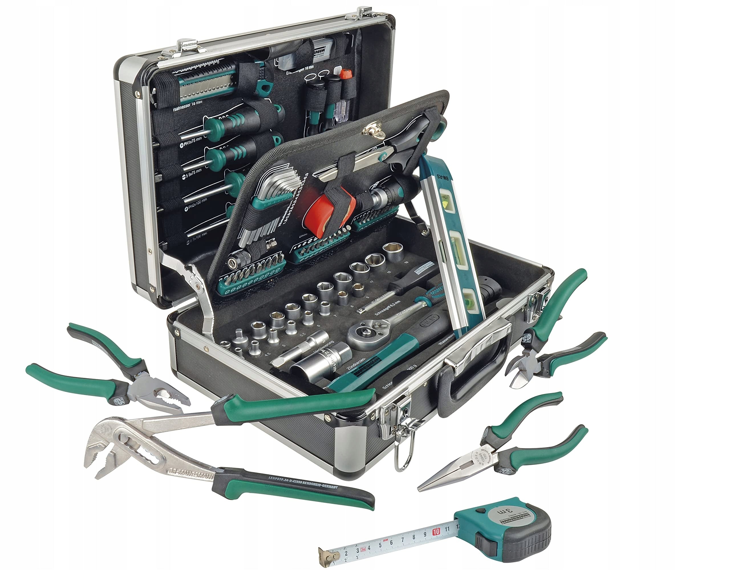 BRÜDER MANNESMANN Aluminium Tool Kit 90 Elements M29067