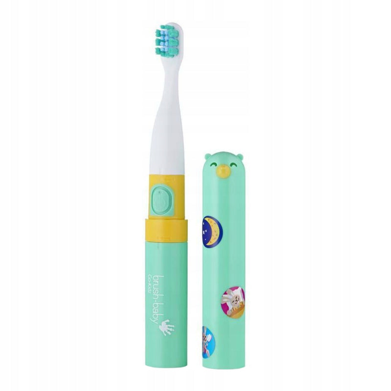 BRUSH-BABY Go-KIDZ sonic toothbrush MINT Power supply batteries