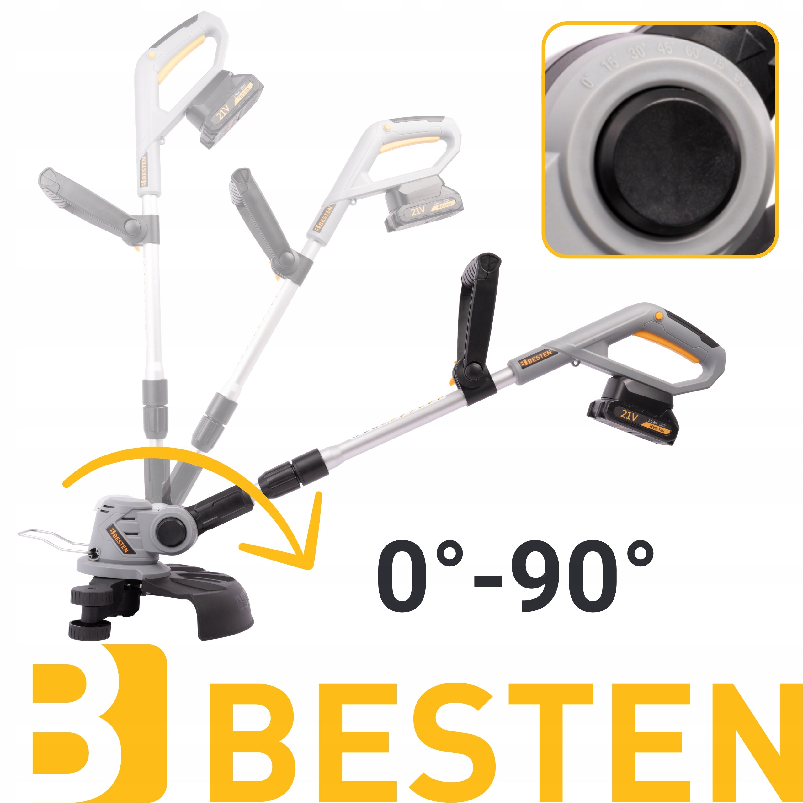 BRUSH CUTTER CORDLESS BRUSH CUTTER ON GRASS WHEELS SCYTHE BLADE SET Manufacturer code BE0002870