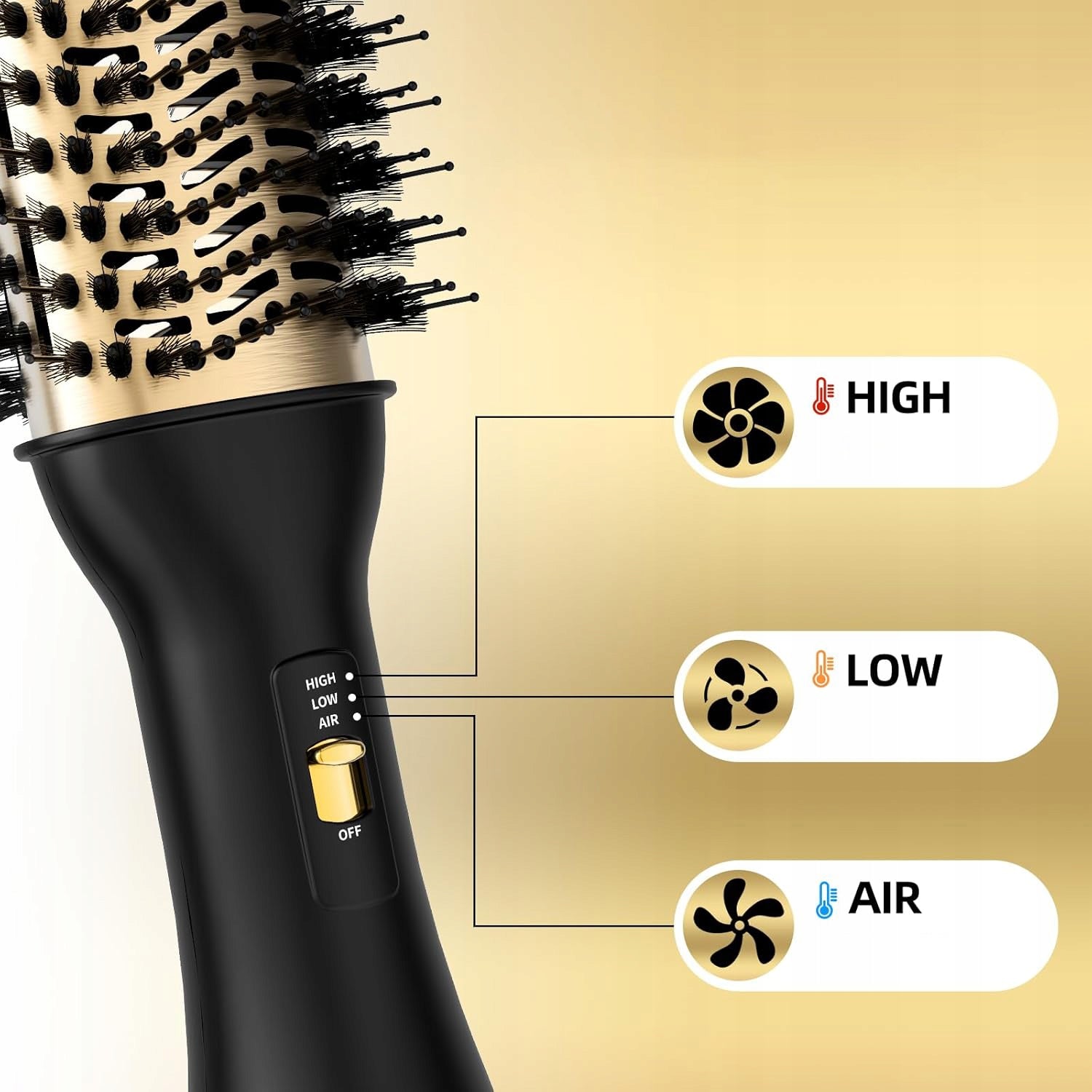 BRUSH HAIR DRYER 4IN1 IONIZATION TOURMALINE STRONG 1000W EAN (GTIN) 9331813199164