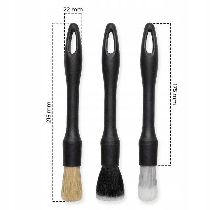 BRUSHES SET OF 4 DETAILING BRUSHES FOR THE INTERIOR COCKPIT OF THE CAR RIMS Manufacturer no brand