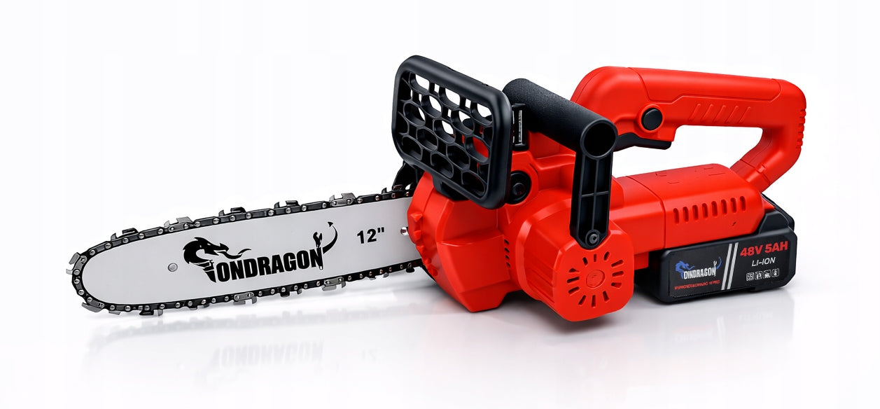 BRUSHLESS CHAINSAW CORDLESS SAW 12" 48V 2x AKU PRO Power supply rechargeable battery