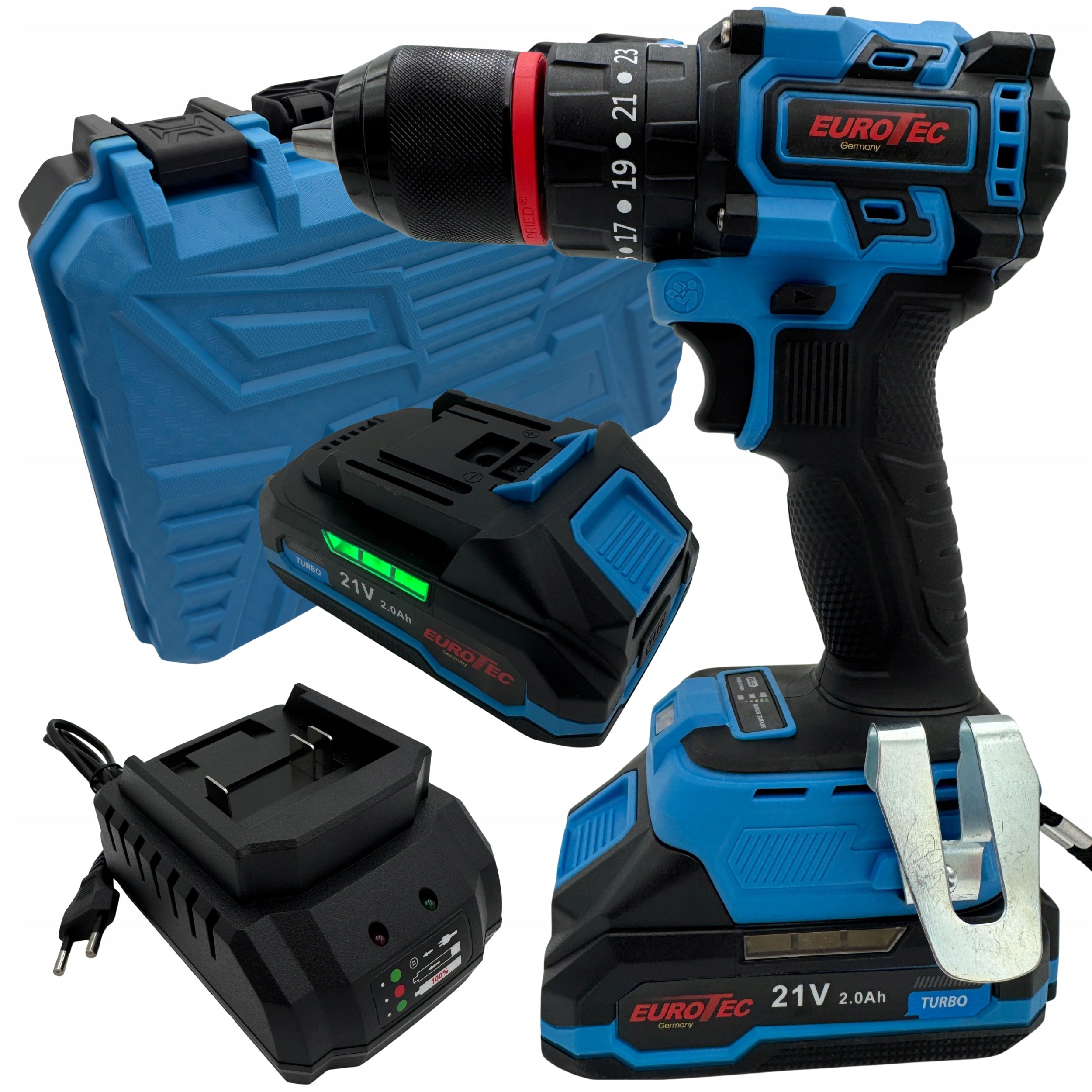BRUSHLESS CORDLESS DRILL + 2X AKU + CHARGER SET