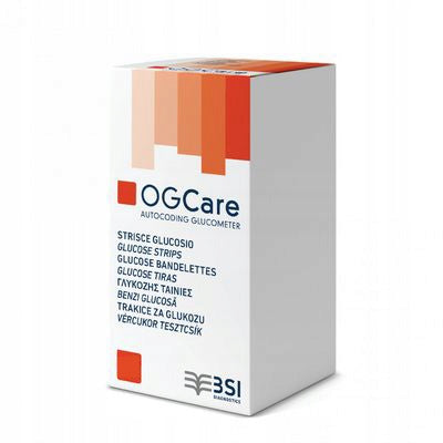 BSI OGCARE Glucose measuring strips, for glucose meter, 25 pcs.