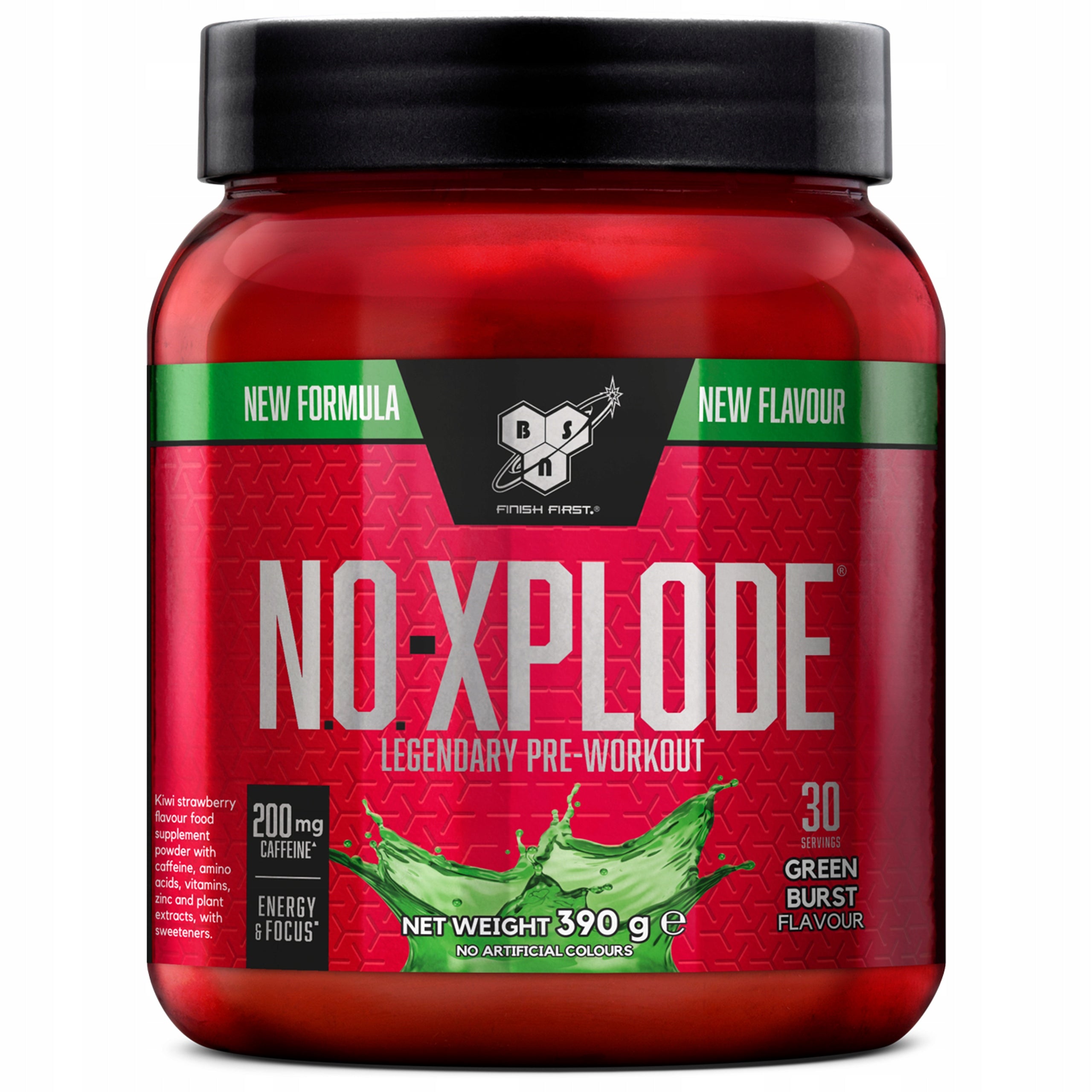 BSN N.O-XPLODE Legendary Green Burst STRONG PRE-WORKOUT PUMP 30p/390g Brand BSN