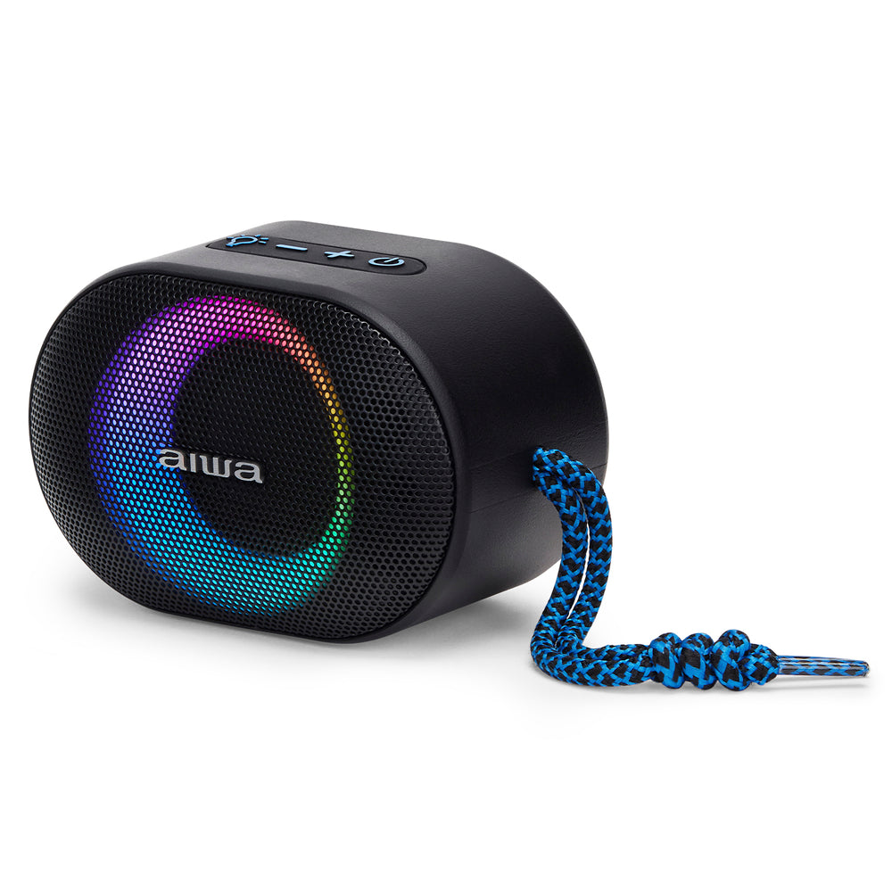 BT AIWA BST Speaker - 330BL IPX6 RGB Blue Packaging status original