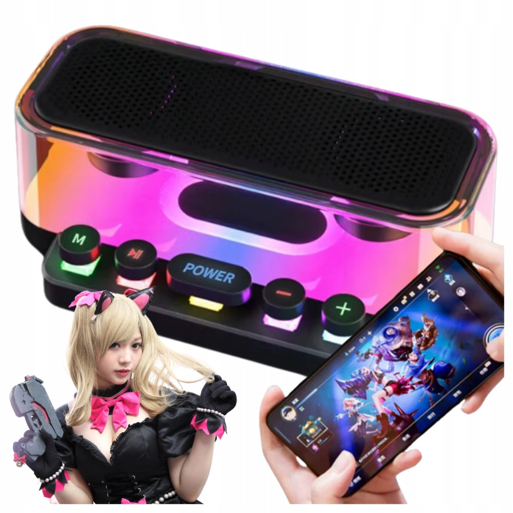 BT Bluetooth Speaker Portable Small Gaming With Buttons Wireless