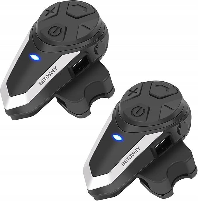 BT-S3 Motorcycle Intercom Helmet, Set of 2 Bluetooth