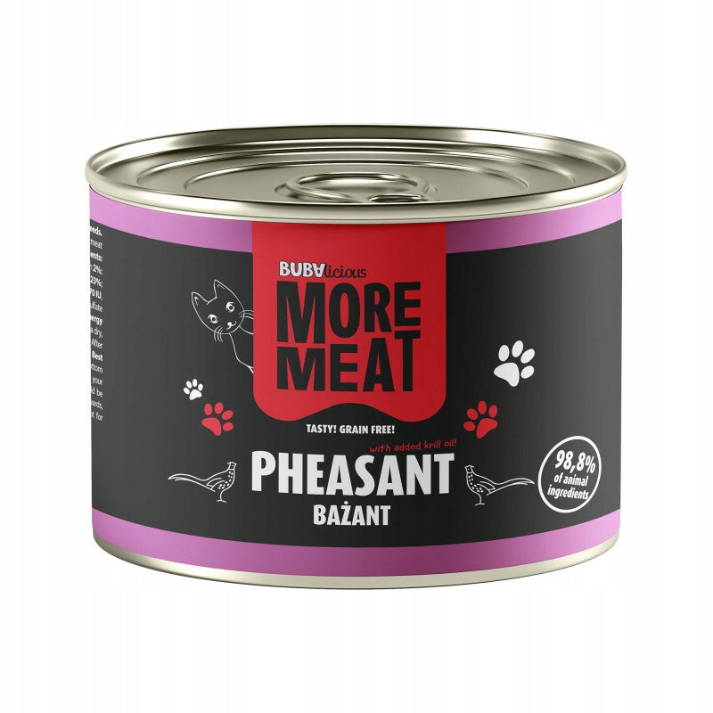 BUBA MORE MEAT MONO WET CAT FOOD PHEASANT 185g