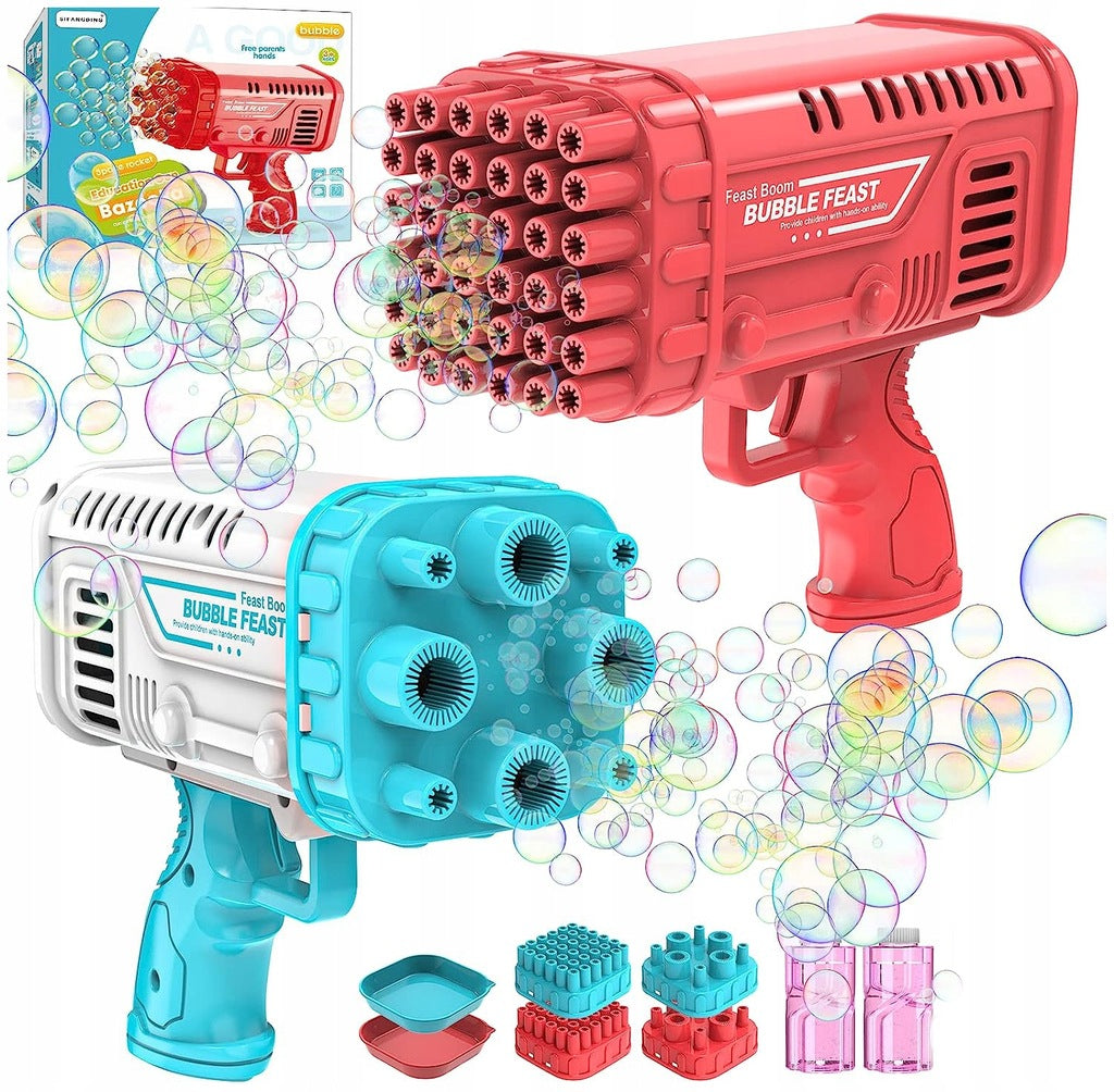 BUBBLE GUN BATTERY OPERATED BUBBLE MACHINE + LIQUID + OVERLAYS + TRAY Manufacturer code NO:26834 MONDEN