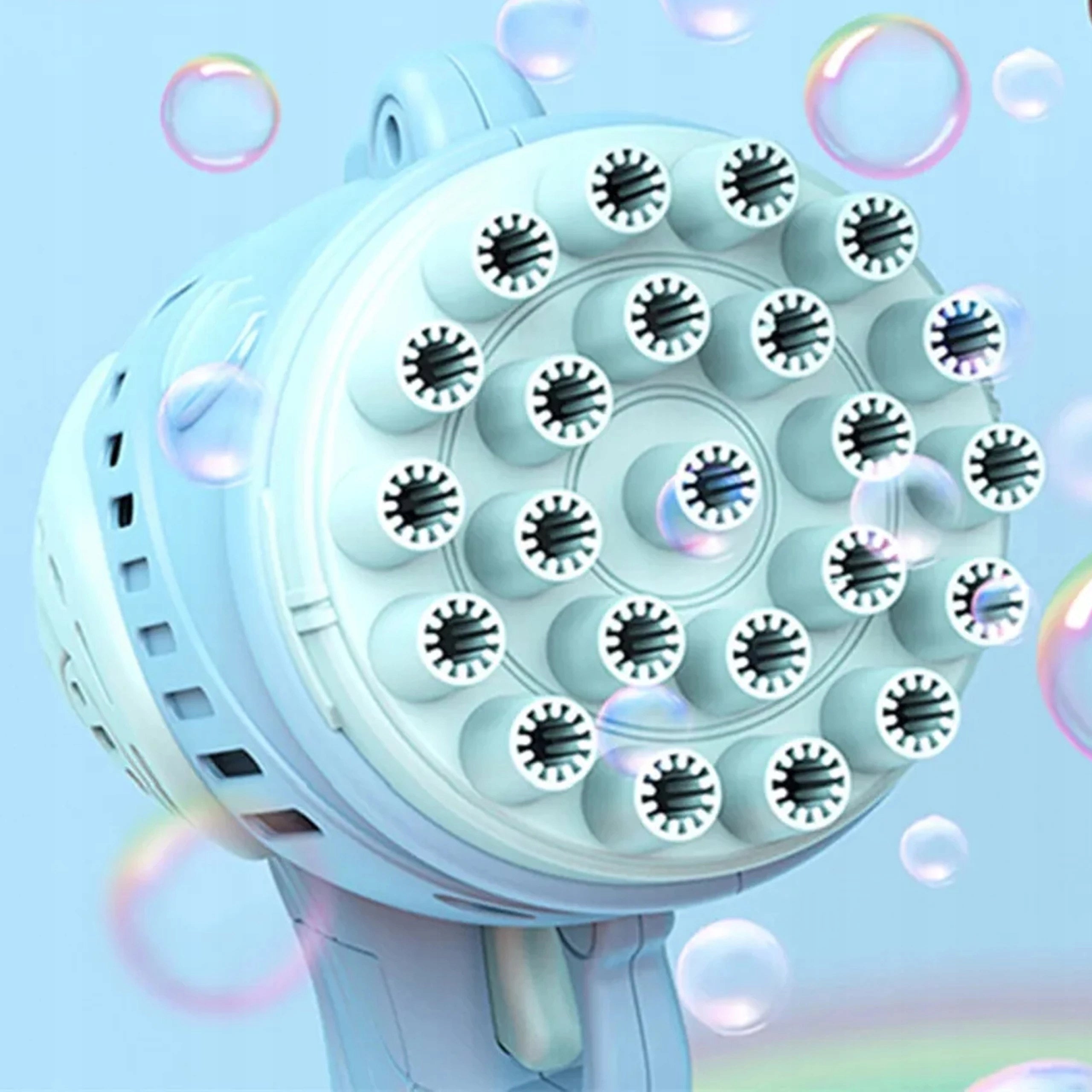BUBBLE GUN SOAP BUBBLE MACHINE GENERATOR LIQUID AKCESORIA Color blue