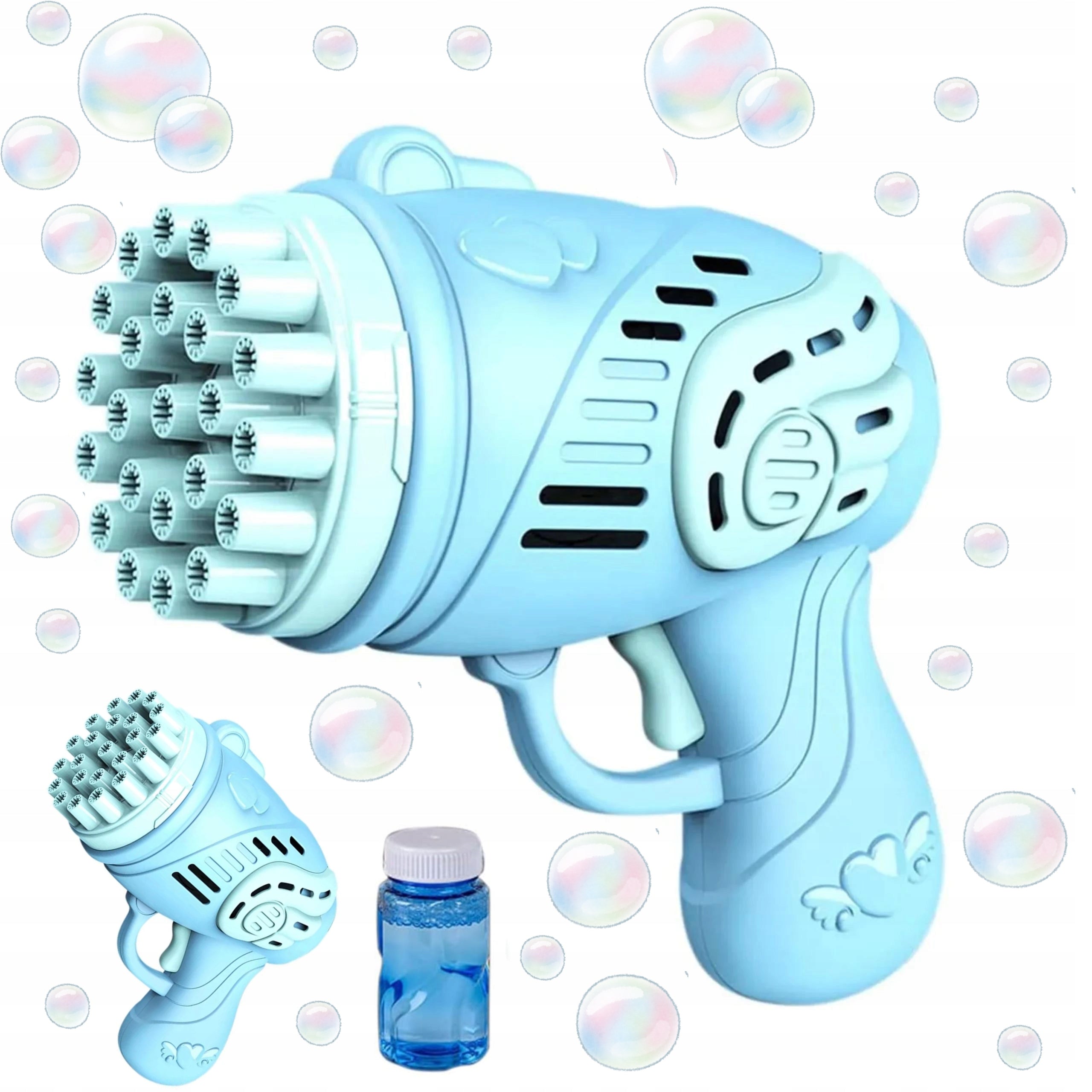 BUBBLE GUN SOAP BUBBLE MACHINE GENERATOR LIQUID AKCESORIA Kid's age 3+ years