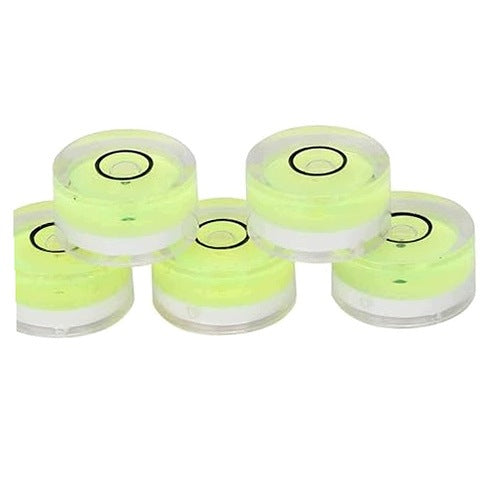 BUBBLE LEVEL ROUND MINI 15 MM FOR CAMERA WEIGHT SET OF 5 PCS.