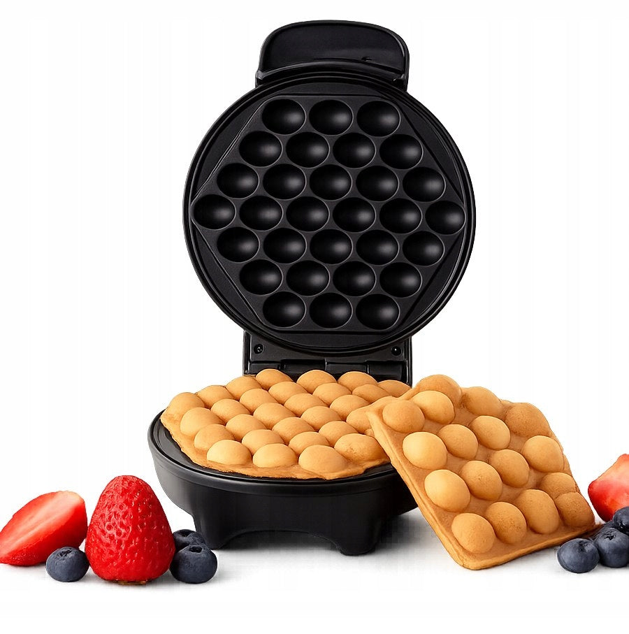 BUBBLE WAFFLE MAKER 850W BUBBLE WAFFLE EGGPUFFS CRISPY WAFFLES LIKE FROM A BOOTH