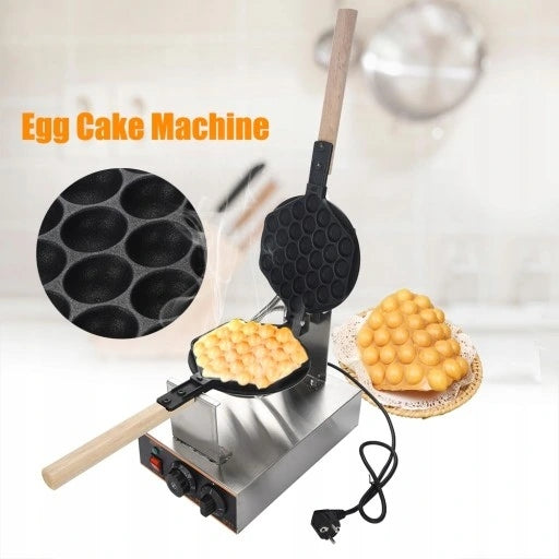 BUBBLE WAFFLE MAKER PUFFS WAFFLES WITH TEMPERATURE CONTROL 1400W Packaging status original