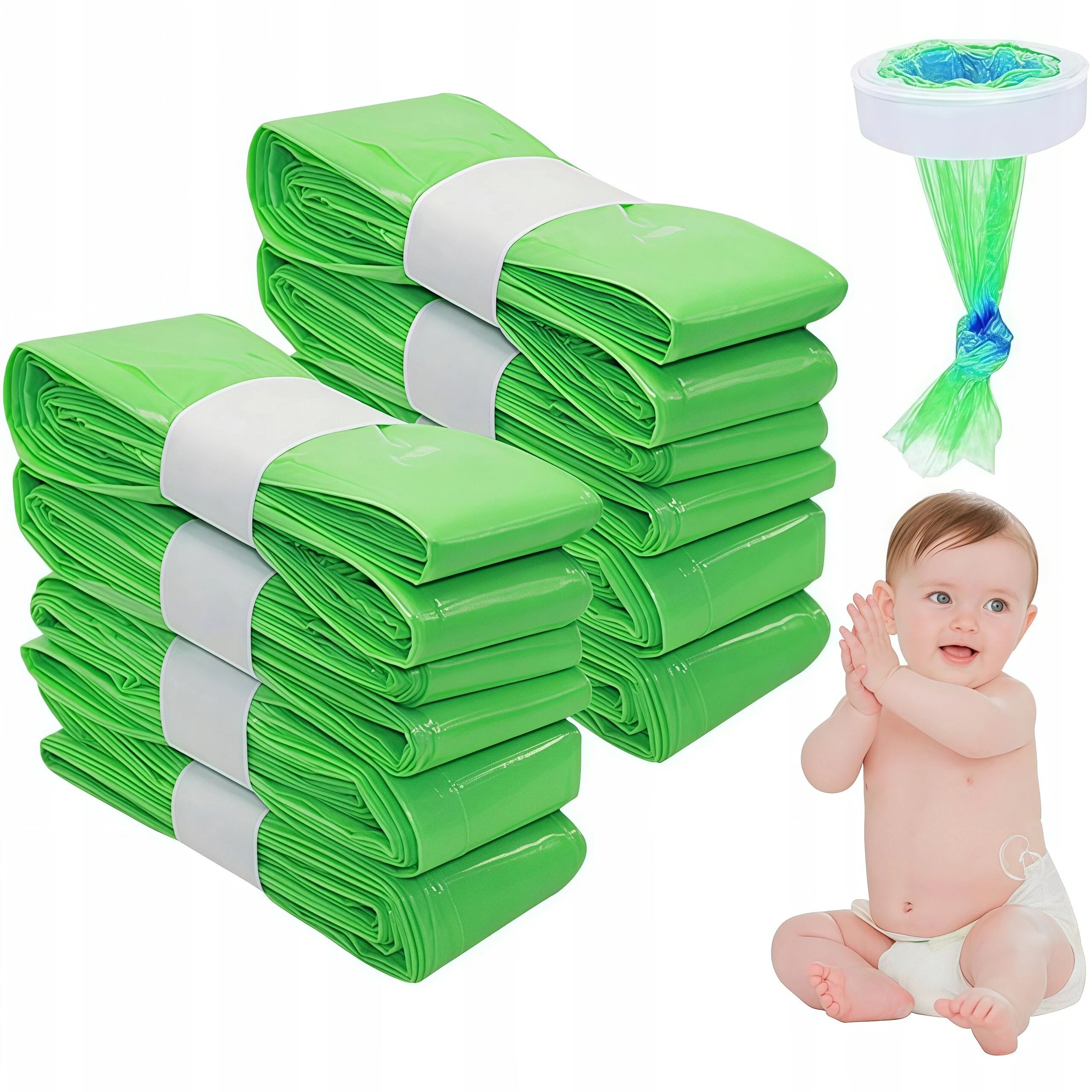 BUCKET DIAPER BASKET BAGS ANTIBACTERIAL COMPATIBLE DURABLE X12 Medical device no