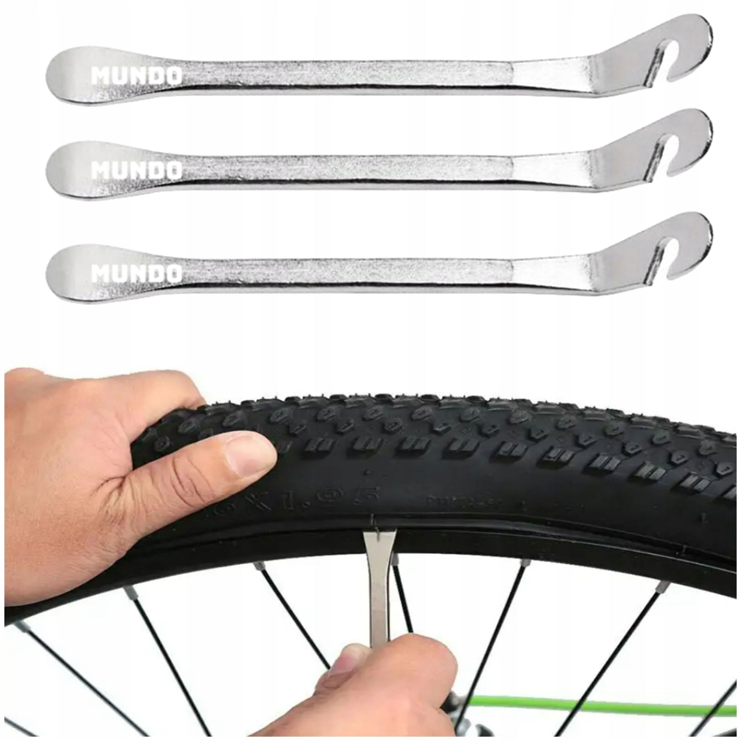 BUCKETS FOR REPLACING THE REMOVAL OF BICYCLE TIRES (METAL) 3 PCS.