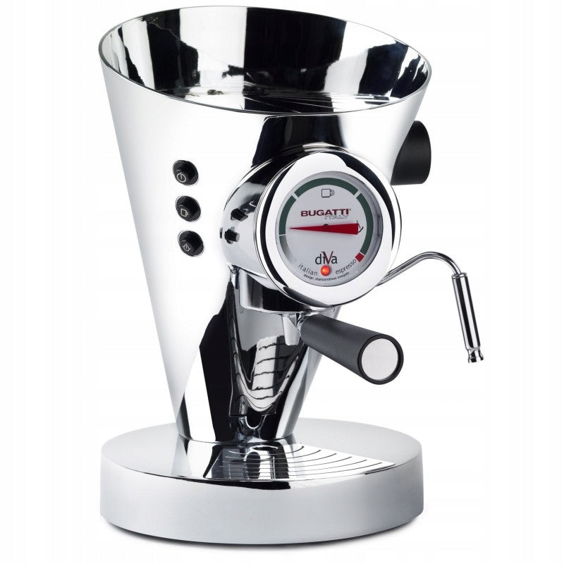 BUGATTI - DIVA Chrome-plated coffee maker