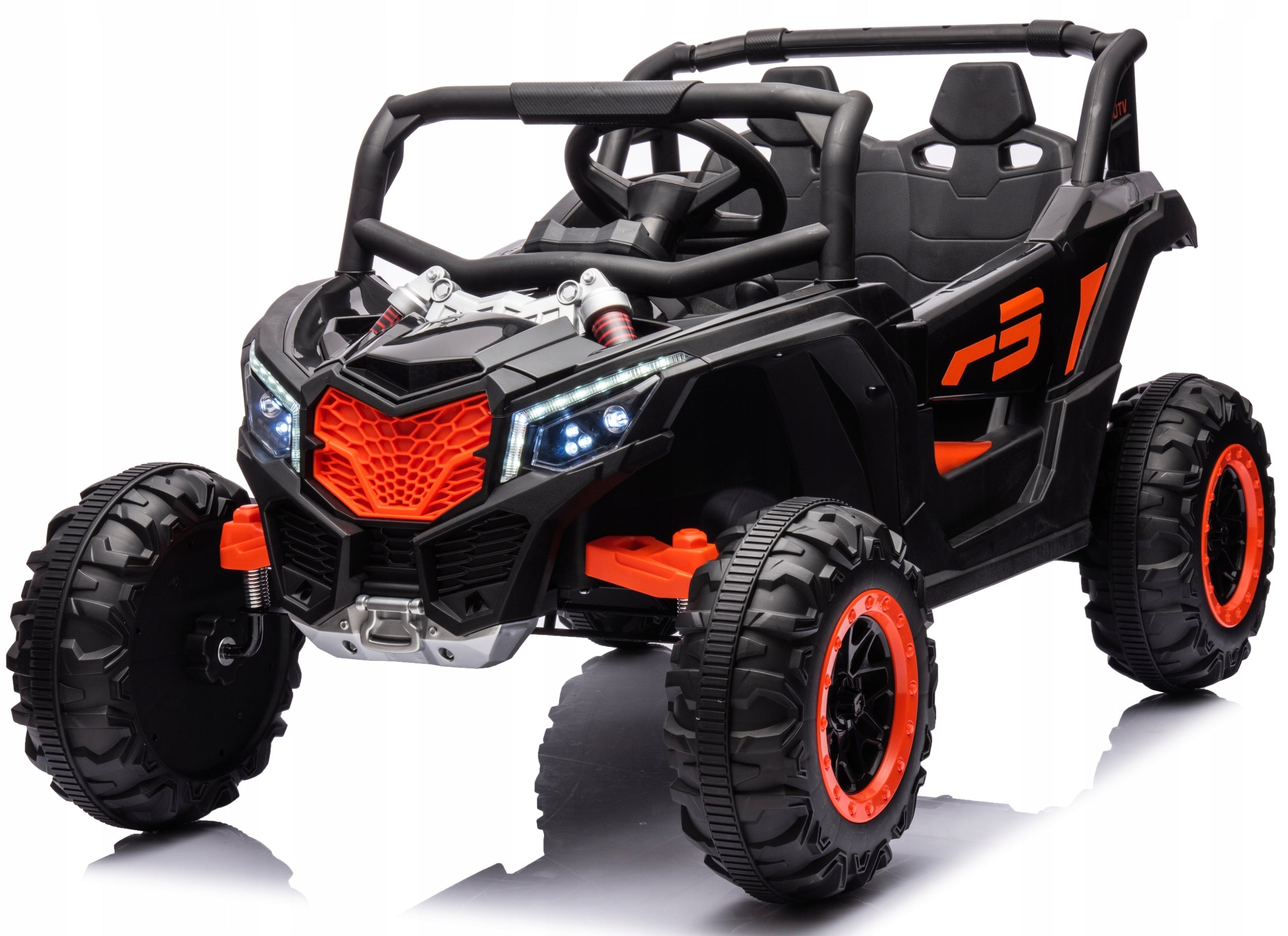 BUGGY Jeep 4x4 Battery Operated Car 4-Engine Pilot Soft Wheels Eva Leather Manufacturer code NEL901_BUGGY-RS_4x4_miękkie_KOŁA_SKÓRA