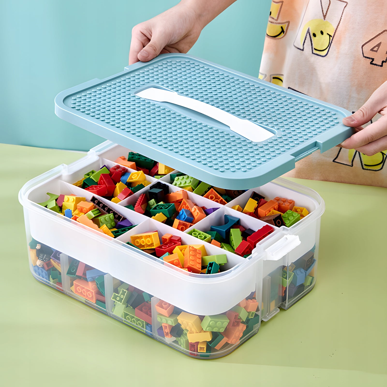 BUILDING BLOCK ORGANIZER CONTAINER COMPATIBLE WITH LEGO 29L 4layers Packaging status original