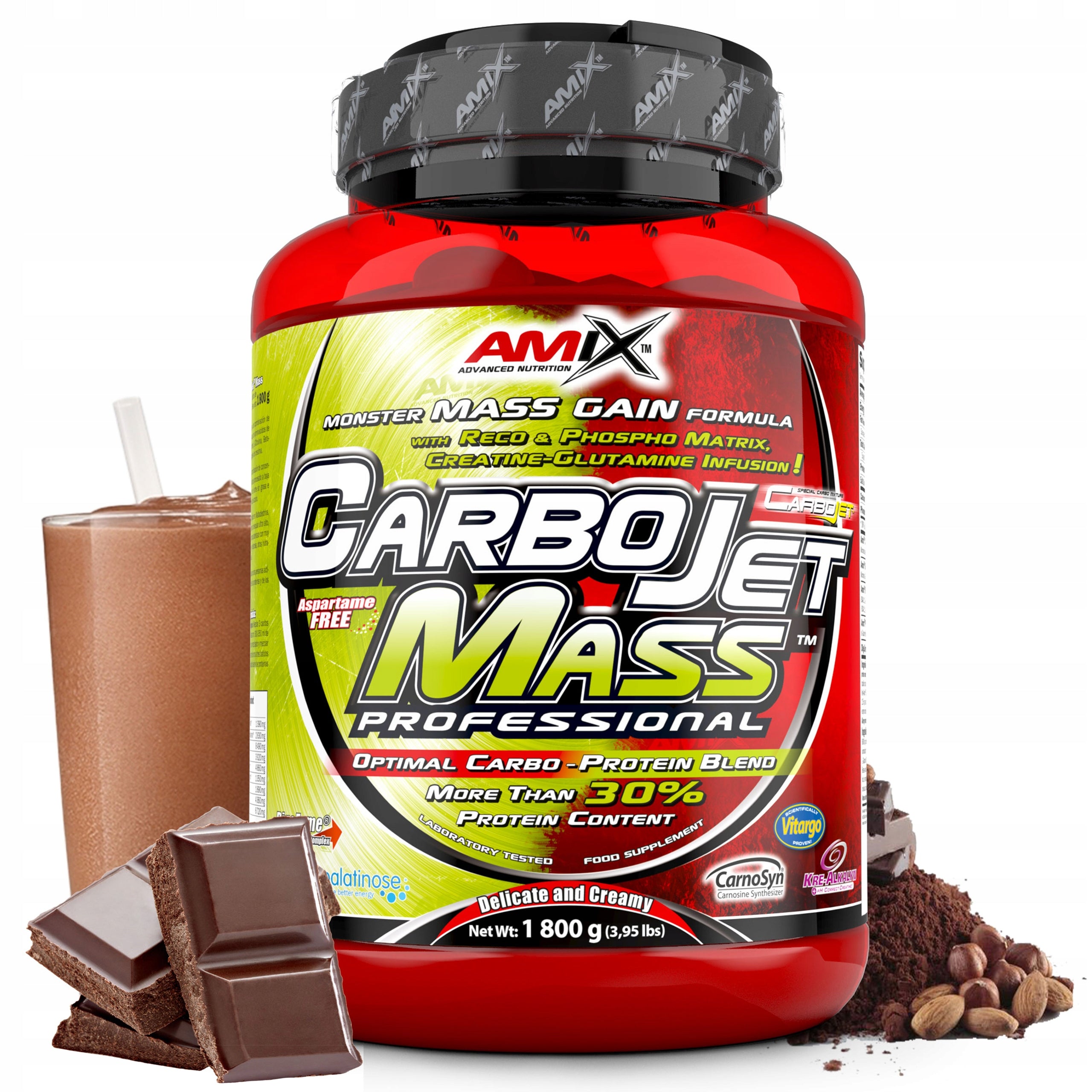 BUILDING MUSCLE MASS Strong supplement, gainer for mass Amix Professional