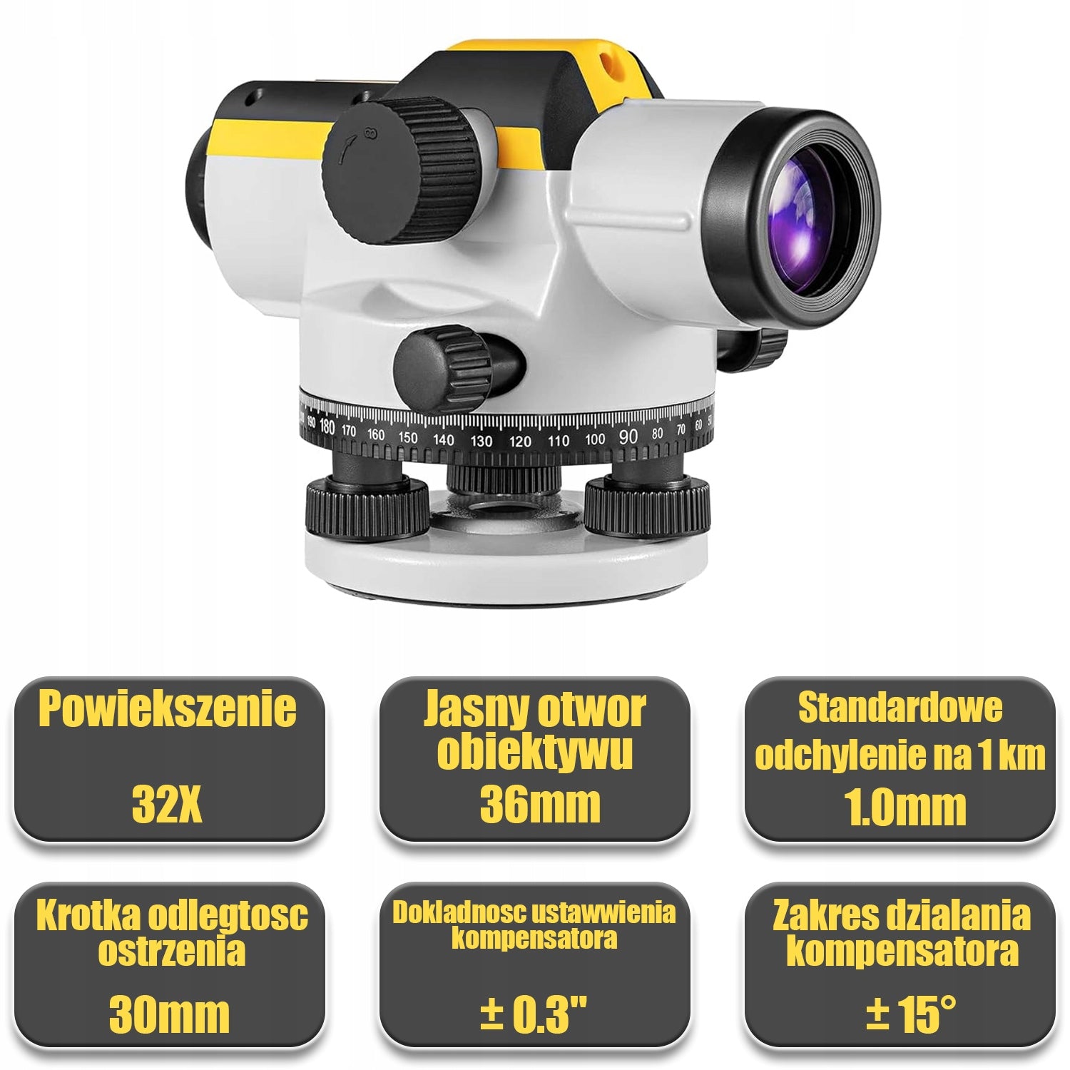 BUILDING OPTICAL LEVELER 32x IP54 FIRECORE + CALIBRATION FOR SURVEYING Packaging status original
