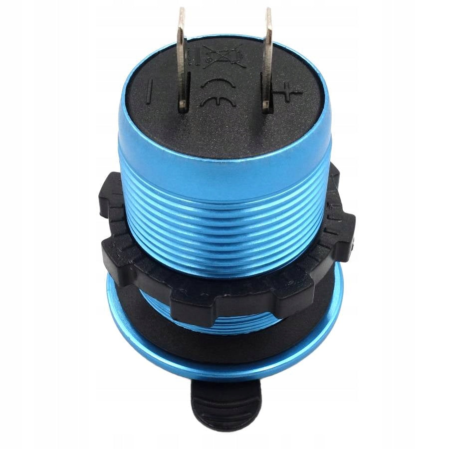 BUILT-IN CAR CHARGER USB QC 3.0 12V 24V BLUE LED Color blue