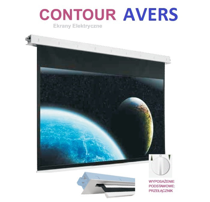 BUILT-IN ELECTRIC SCREEN AVERS CONTOUR 350 CM Brand AVERS
