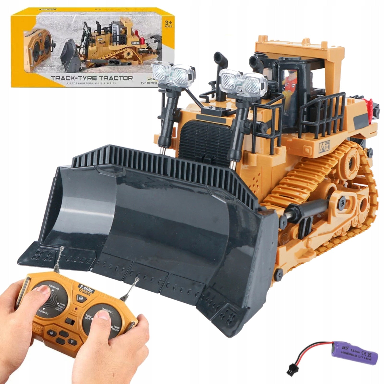 BULLDOZER RC BULLDOZER REMOTE CONTROLLED REMOTE CONTROL CONSTRUCTION MACHINE EXCAVATOR