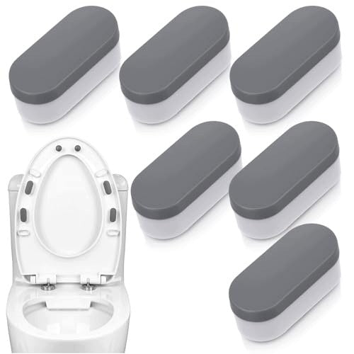 BUMPERS FOR TOILET SEAT ABS TPE SELF-ADHESIVE UNIVERSAL 6 PCS. Brand no brand