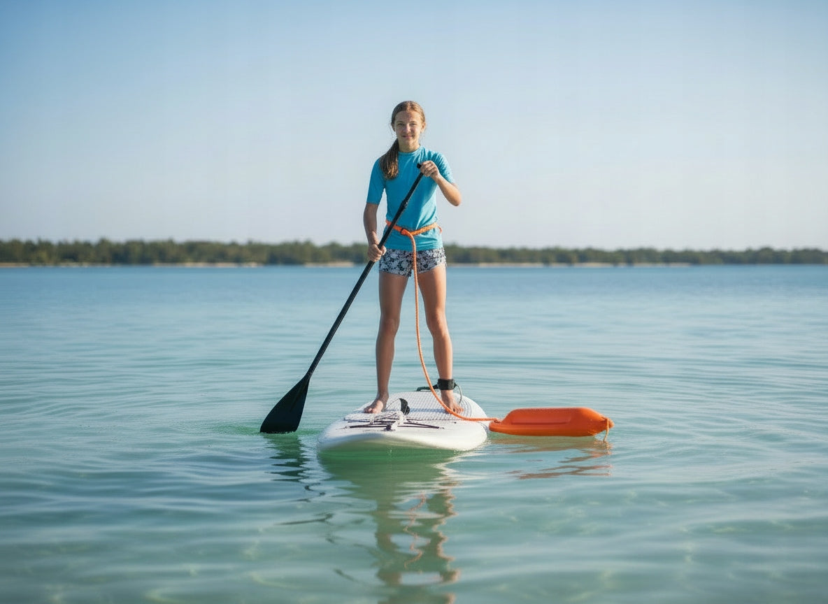 BUOY AND WHISTLE SWIMMING SAFETY SET BOARD with adjustable strap Kind buoy