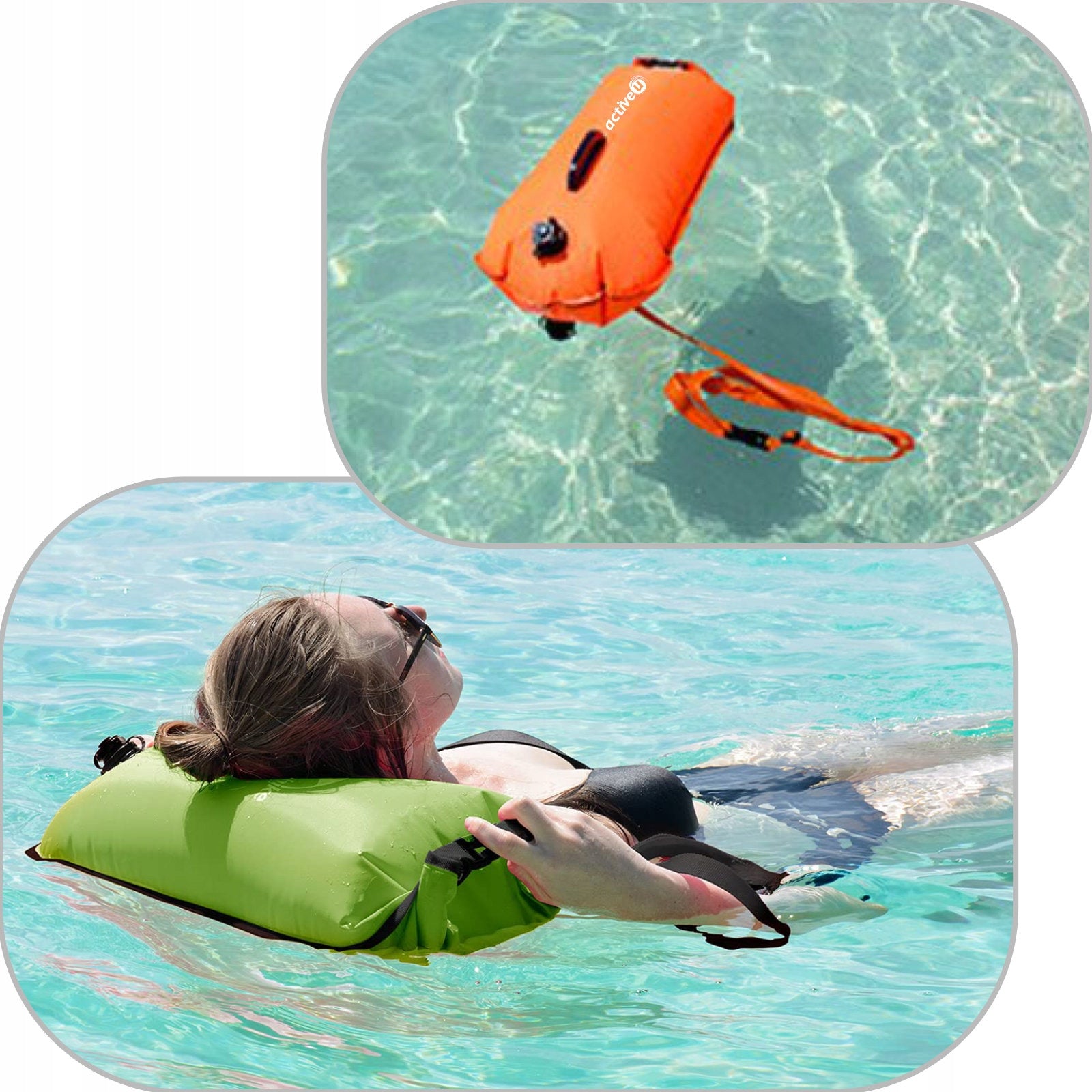 BUOY FOR SWIMMING BUOY SAFETY SWIMMING DRY POCKET AND WHISTLE Kind buoy