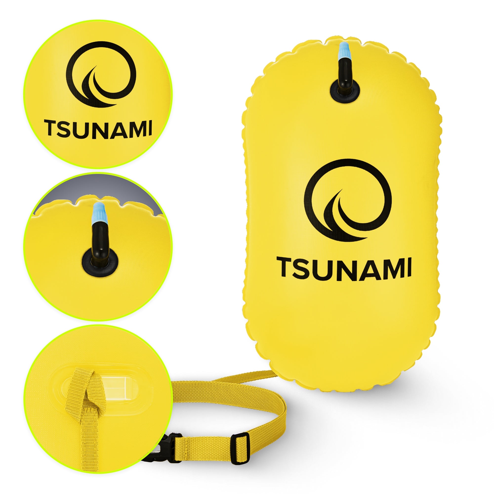 BUOY SAFETY BUOY FOR SWIMMING INFLATABLE DRY POCKET TSUNAMI BASIC Manufacturer code Bojka BASIC żółta