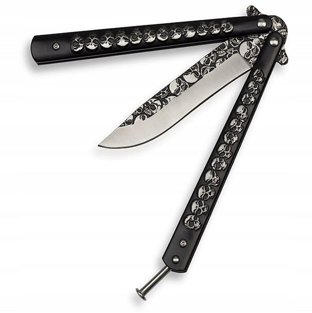 BUTTERFLY KNIFE FOLDING CS:GO SKULL FOR LEARNING