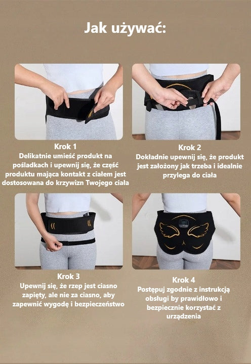 BUTTOCKS MASSAGER, ELECTRIC MUSCLE STIMULATION, BODY SHAPING Body parts buttocks