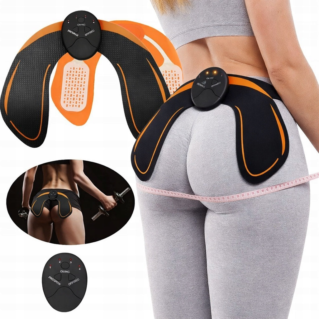 BUTTOCKS MUSCLE ELECTROSTIMULATION - Various massage modes EMS MASSAGER female