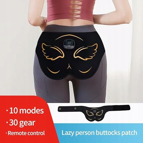 BUTTOCKS TRAINER EMS ELECTROSTIMULATOR 10 MODES FOR WOMEN metal Size XS