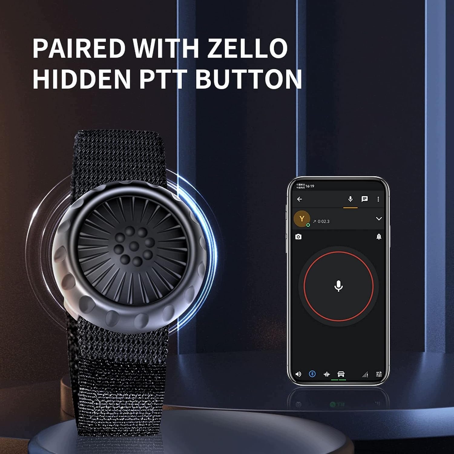 BUTTON PTT BLUETOOTH 5.0 ZELLO MOTORCYCLE WATERPROOF IP67 Manufacturer no brand