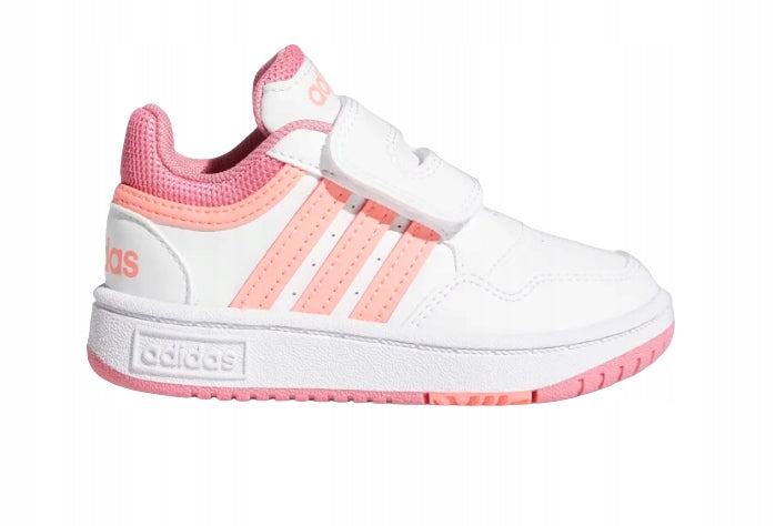 Sportschuhe für Kinder Adidas Hoops 3.0 Jr GW0440, weiß-rosa