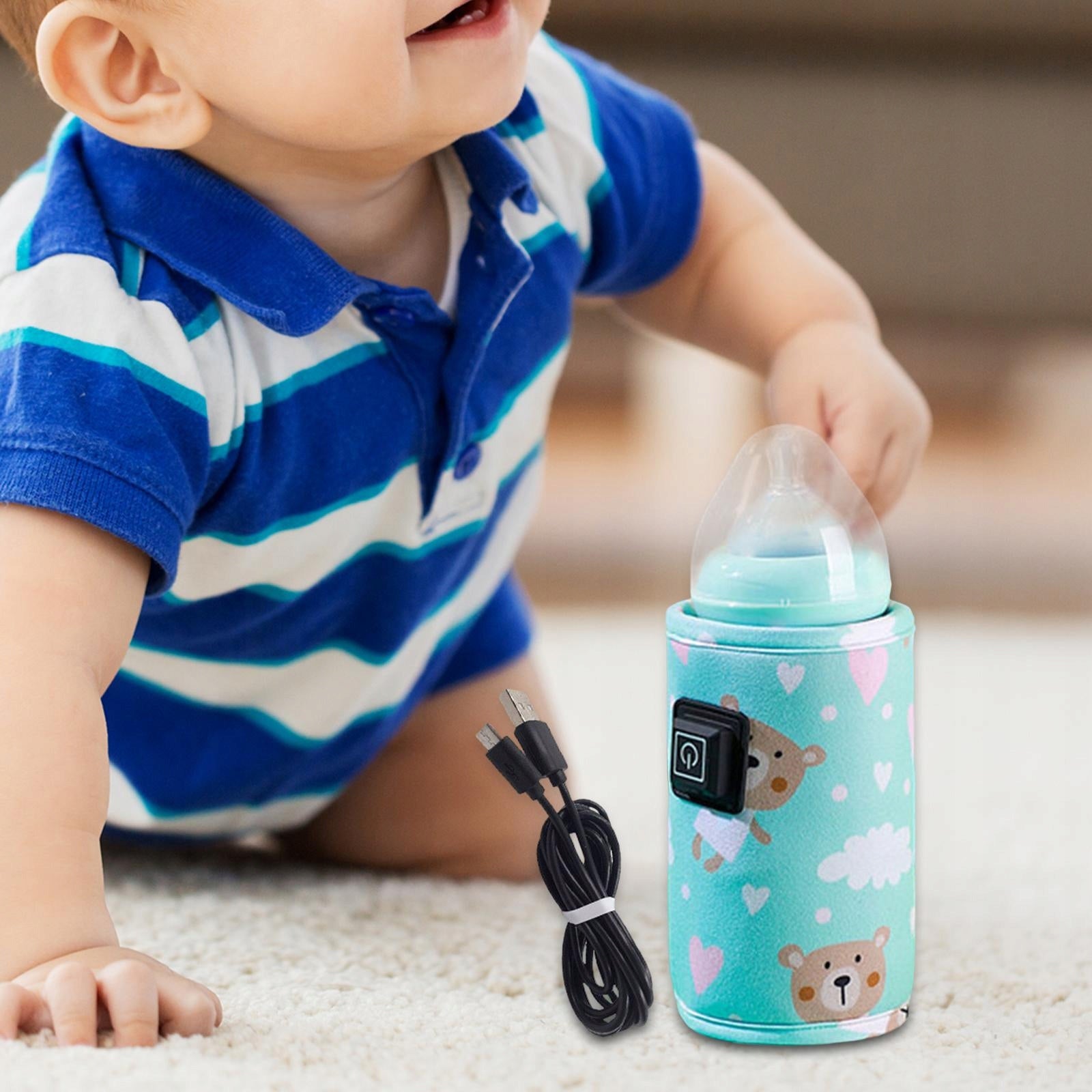 Baby Bottle Warmer Heater Insulated Color transparent