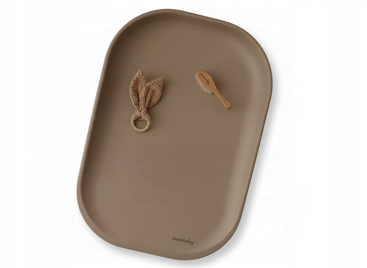 Baby Changing Table Soft Foam PU HIT Dark Beige