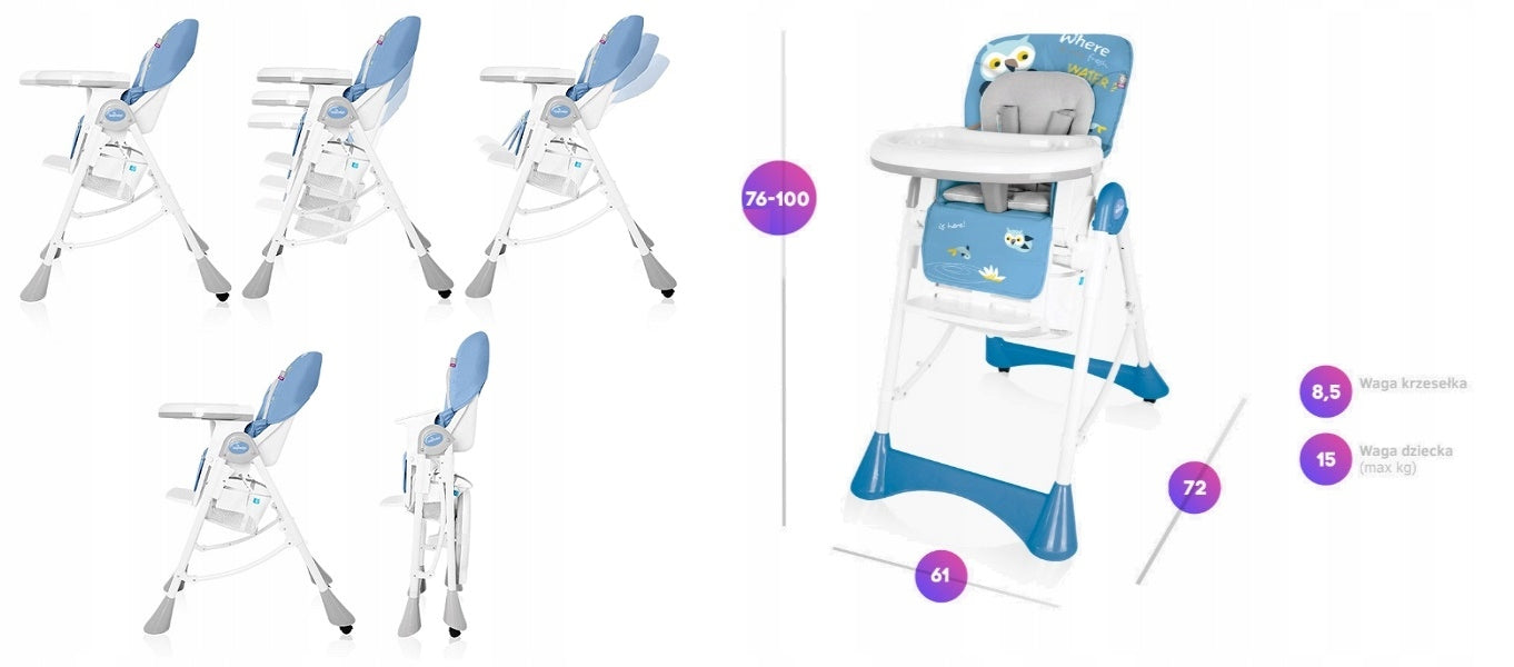 Baby Design Pepe 07 High Chair (Turku Brand Baby Design