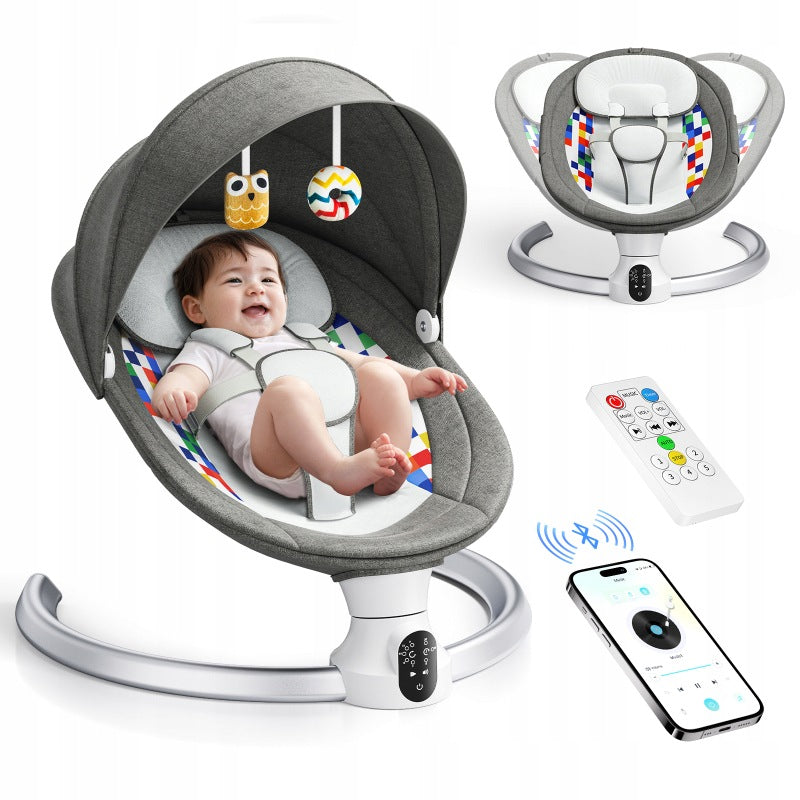 Baby Electric Rocker APP Control 5-Point Belts 0-9kg
