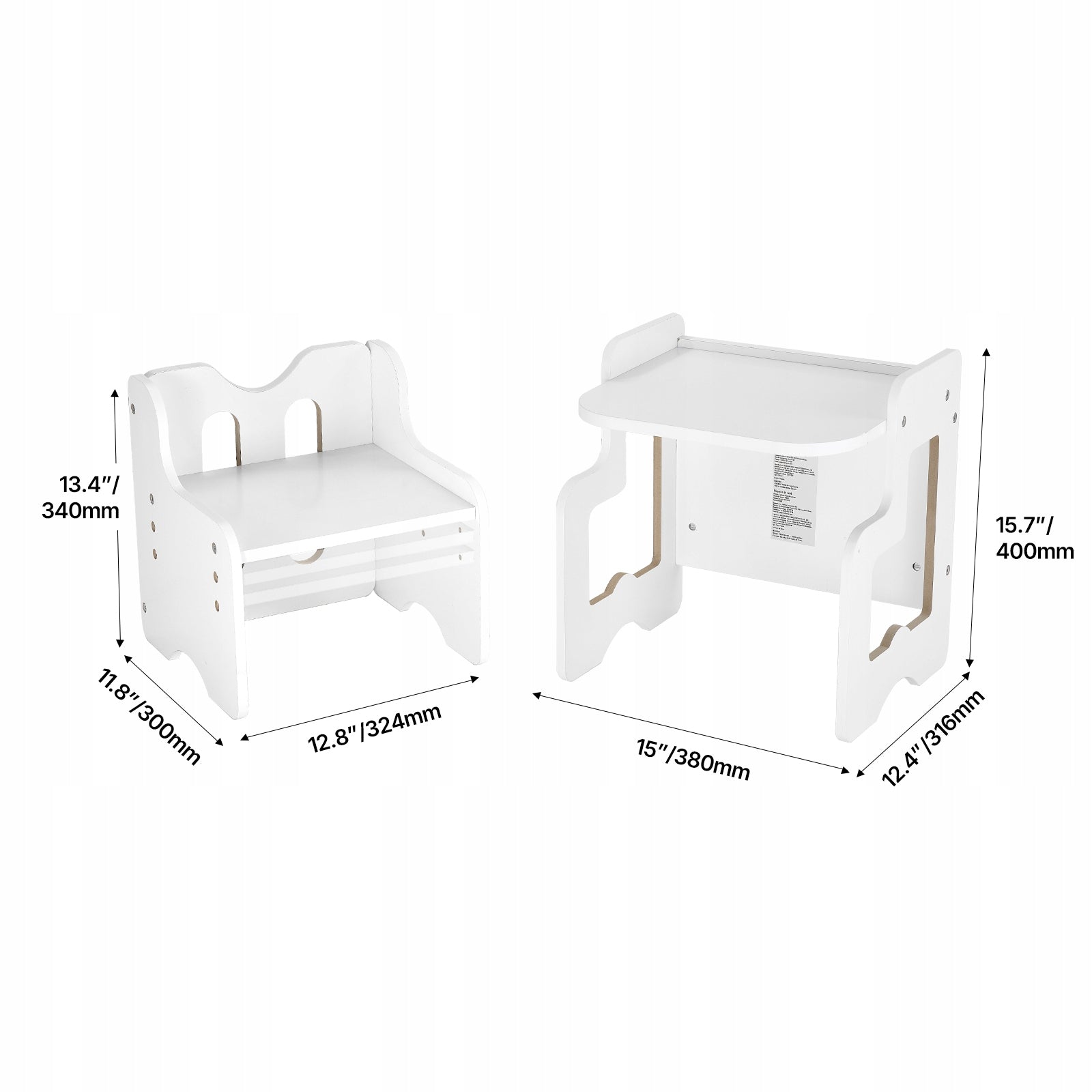 Baby Feeding Chair 3 Adjustable Heights With Board White Manufacturer code ETDNZY170811